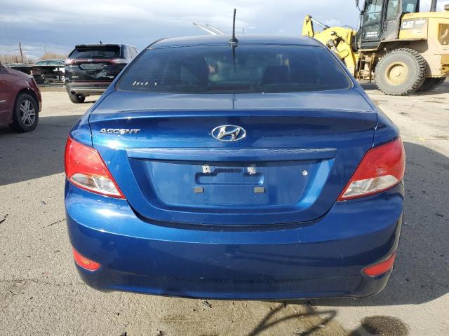 KMHCT4AE5GU080318 - 2016 HYUNDAI ACCENT SE BLUE photo 6