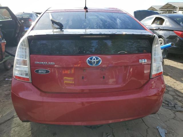 JTDKN3DU2A0066608 - 2010 TOYOTA PRIUS RED photo 6