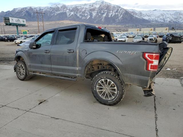 1FTEW1E44KFA76214 - 2019 FORD F150 SUPERCREW GRAY photo 2