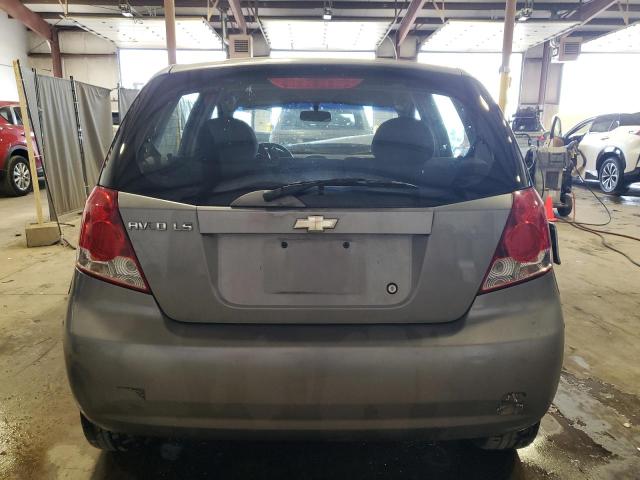 KL1TD666X6B683104 - 2006 CHEVROLET AVEO BASE ვერცხლისფერი ფოტო 6