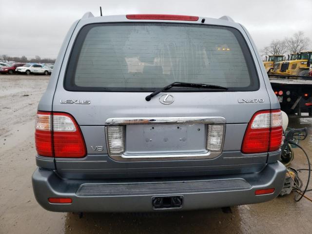 JTJHT00W633531833 - 2003 LEXUS LX 470 SILVER photo 6