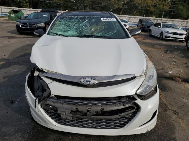 KMHEC4A40DA050205 - 2013 HYUNDAI SONATA HYBRID WHITE photo 5