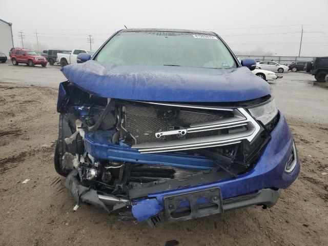 2FMTK4K95FBB77544 - 2015 FORD EDGE TITANIUM BLUE photo 5