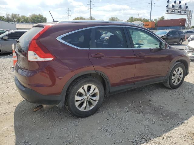 5J6RM4H79CL047867 - 2012 HONDA CR-V EXL BURGUNDY photo 3