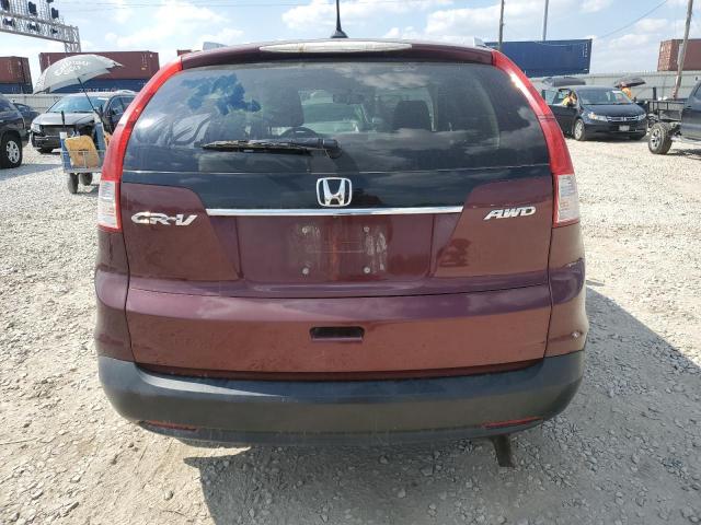 5J6RM4H79CL047867 - 2012 HONDA CR-V EXL BURGUNDY photo 6