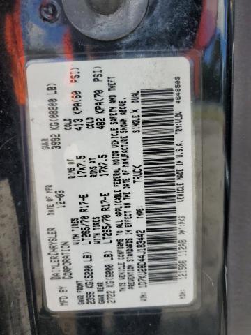 1D7KU28D44J183442 - 2004 DODGE RAM 2500 ST BLACK photo 12