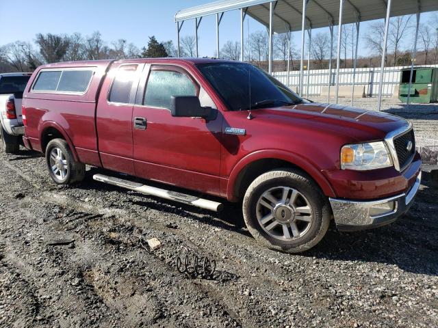 1FTPX12585NA98844 - 2005 FORD F150 BURGUNDY photo 4