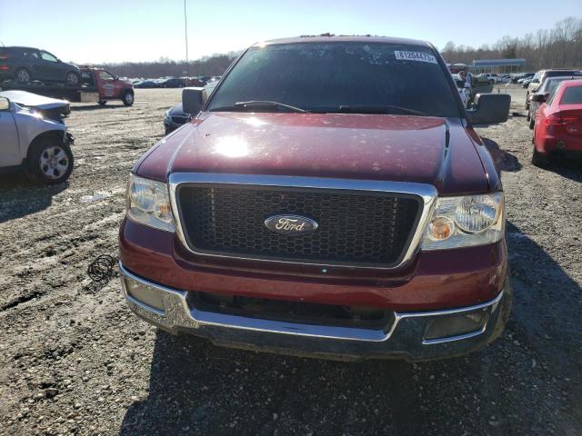 1FTPX12585NA98844 - 2005 FORD F150 BURGUNDY photo 5