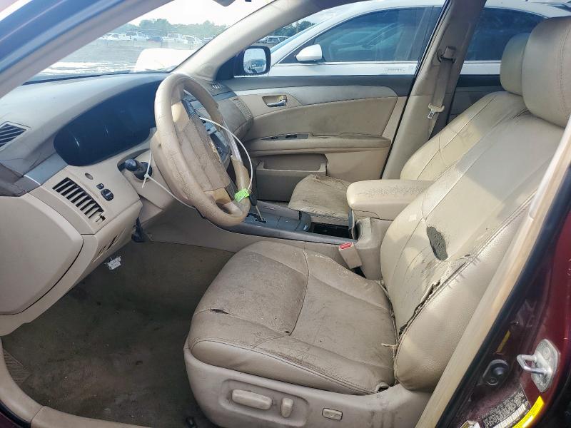 4T1BK36B59U324480 - 2009 TOYOTA AVALON XL BURGUNDY photo 7