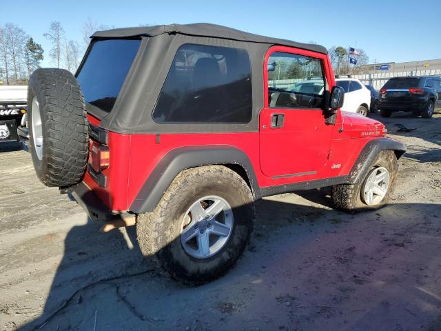 1J4FA69S75P385984 - 2005 JEEP WRANGLER / RUBICON RED photo 3