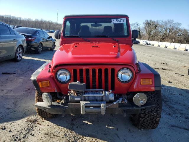 1J4FA69S75P385984 - 2005 JEEP WRANGLER / RUBICON RED photo 5