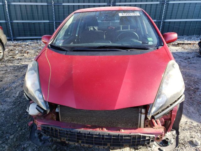 JHMGE8G5XDC043117 - 2013 HONDA FIT SPORT RED photo 5