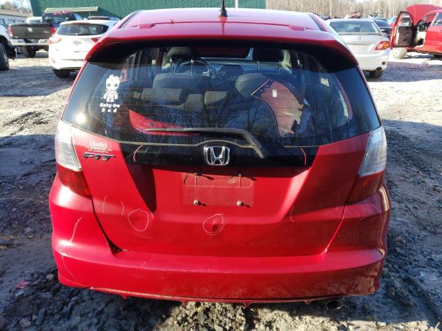 JHMGE8G5XDC043117 - 2013 HONDA FIT SPORT RED photo 6