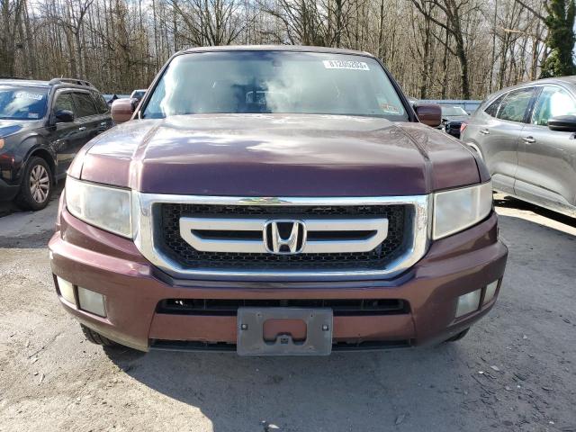 5FPYK16549B109654 - 2009 HONDA RIDGELINE RTL BURGUNDY photo 5