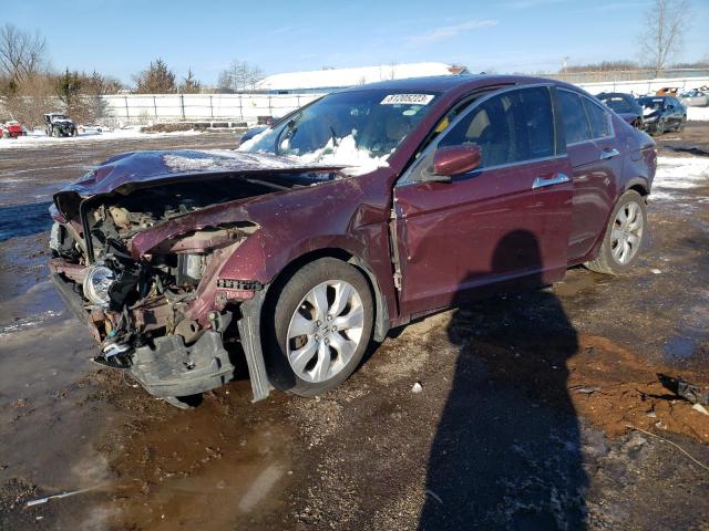 1HGCP36878A030594 - 2008 HONDA ACCORD EXL BURGUNDY photo 1