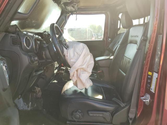 1C4HJXEG9MW580642 - 2021 JEEP WRANGLER UNLIMITED SAHARA RED photo 7