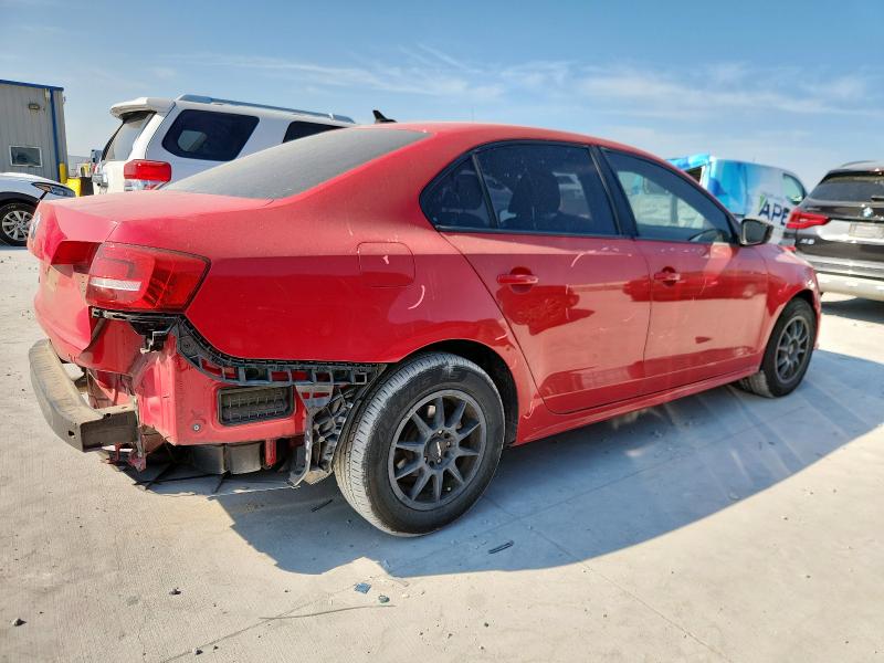3VW2K7AJXFM336681 - 2015 VOLKSWAGEN JETTA BASE RED photo 3