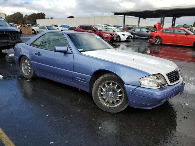 WDBFA63FXVF153238 - 1997 MERCEDES-BENZ SL 320 BLUE photo 4