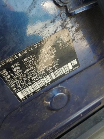 3CZRU5H36GM756215 - 2016 HONDA HR-V LX BLUE photo 12