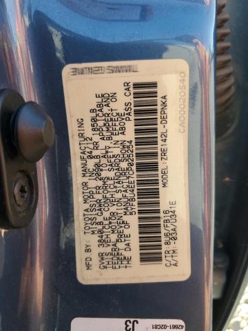 5YFBU4EE7CP025254 - 2012 TOYOTA COROLLA BASE Синий фото 12