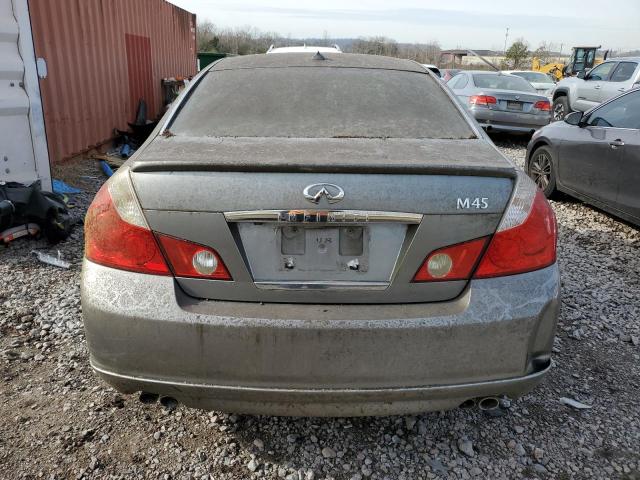 JNKBY01E46M201539 - 2006 INFINITI M45 BASE GRAY photo 6