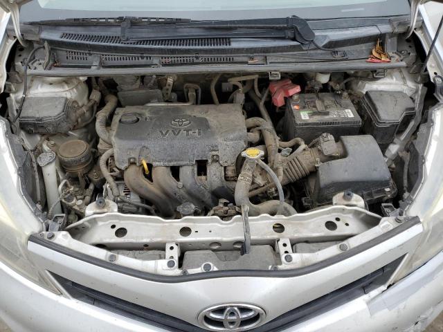 JTDKTUD32ED580962 - 2014 TOYOTA YARIS SILVER photo 11