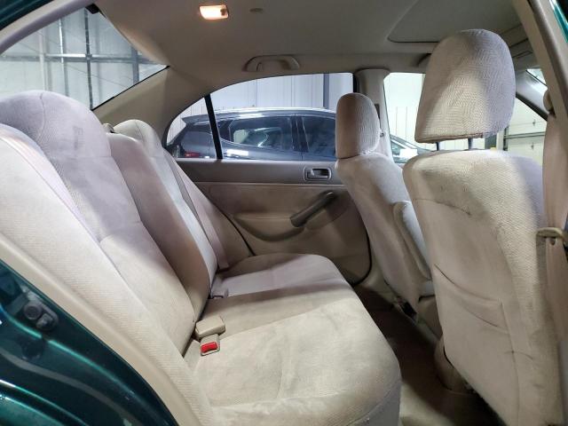 2HGES26741H555015 - 2001 HONDA CIVIC EX GREEN photo 10