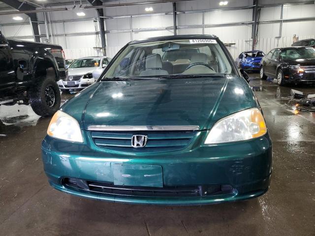 2HGES26741H555015 - 2001 HONDA CIVIC EX GREEN photo 5