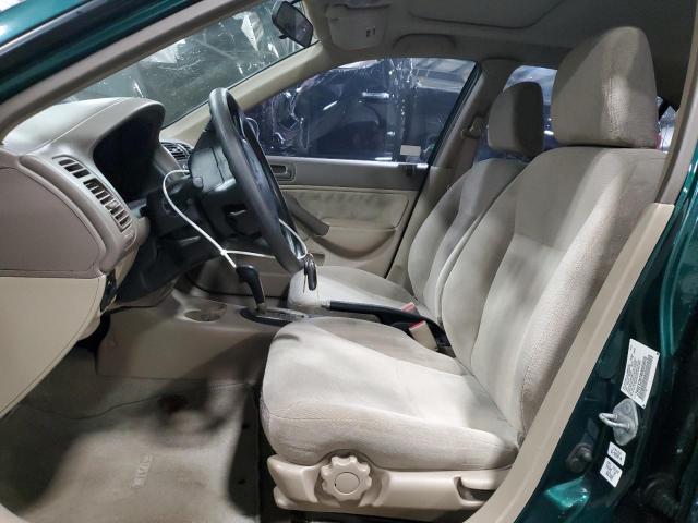 2HGES26741H555015 - 2001 HONDA CIVIC EX GREEN photo 7