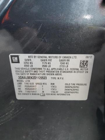 2GNALBEK2D1129523 - 2013 CHEVROLET EQUINOX LS CHARCOAL photo 13