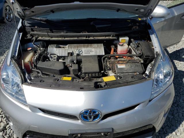 JTDKN3DU9E0374980 - 2014 TOYOTA PRIUS ნაცრისფერი ფოტო 11
