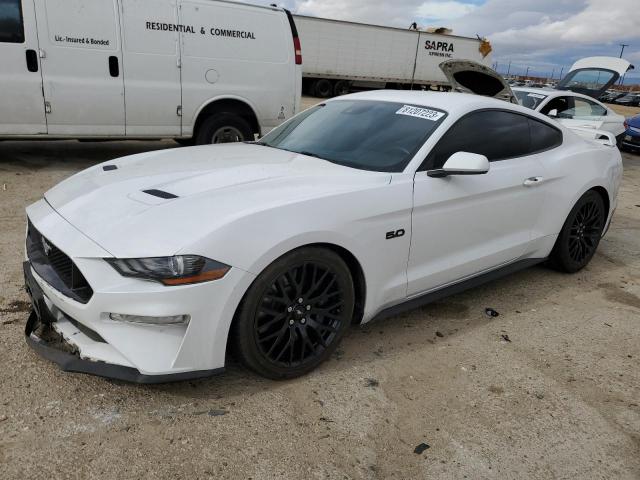 1FA6P8CF8K5123559 - 2019 FORD MUSTANG GT WHITE photo 1