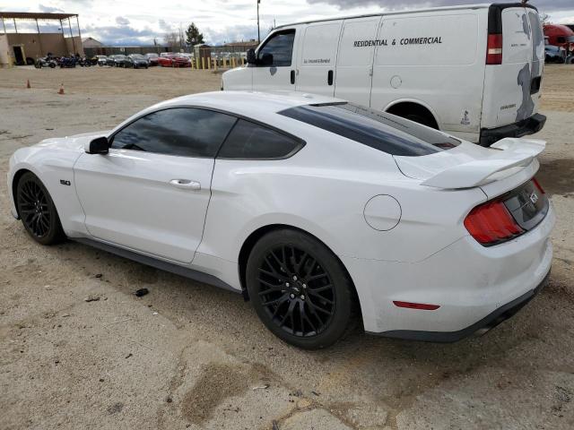 1FA6P8CF8K5123559 - 2019 FORD MUSTANG GT WHITE photo 2