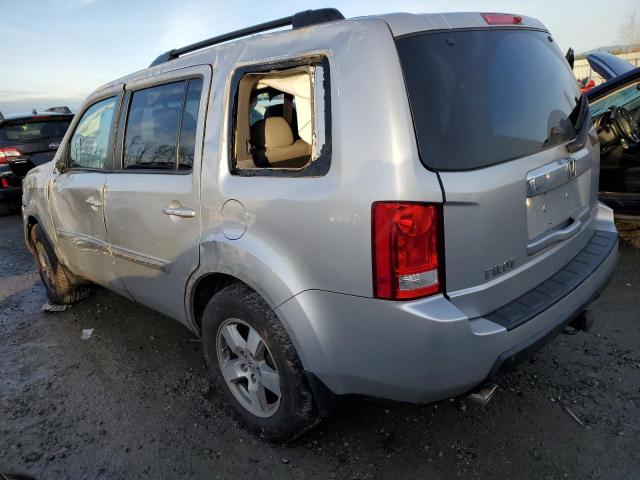 5FNYF4H55BB054598 - 2011 HONDA PILOT EXL SILVER photo 2