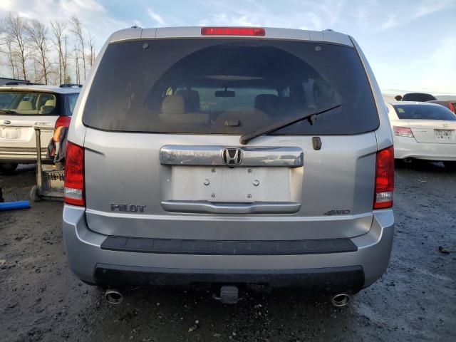 5FNYF4H55BB054598 - 2011 HONDA PILOT EXL SILVER photo 6