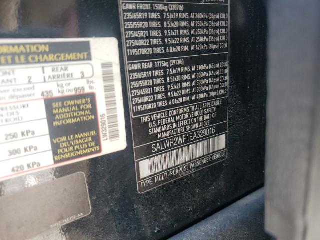 SALWR2WF1EA329016 - 2014 LAND ROVER RANGE ROVE HSE BLACK photo 13