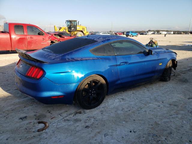 1FA6P8CF0H5340841 - 2017 FORD MUSTANG GT BLUE photo 3