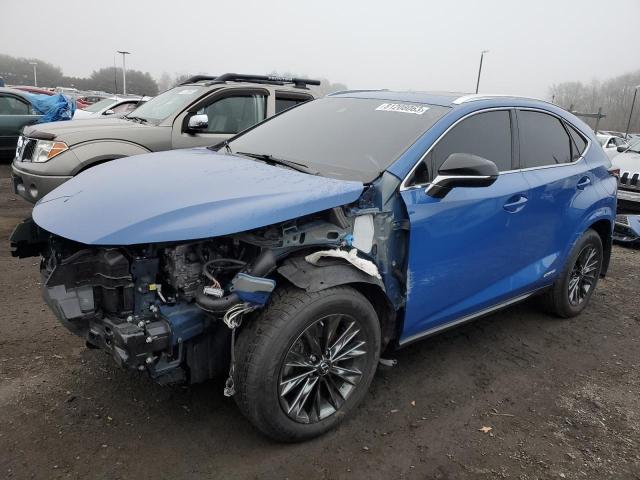 JTJSJRDZ1M2149382 - 2021 LEXUS NX 300H BASE BLUE photo 1