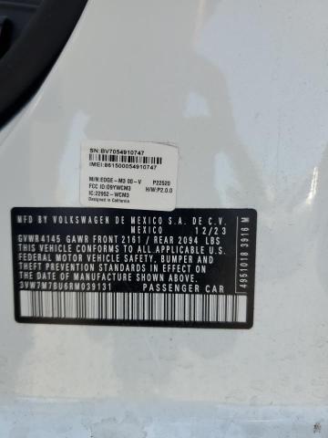 3VW7M7BU6RM039131 - 2024 VOLKSWAGEN JETTA SE WHITE photo 12