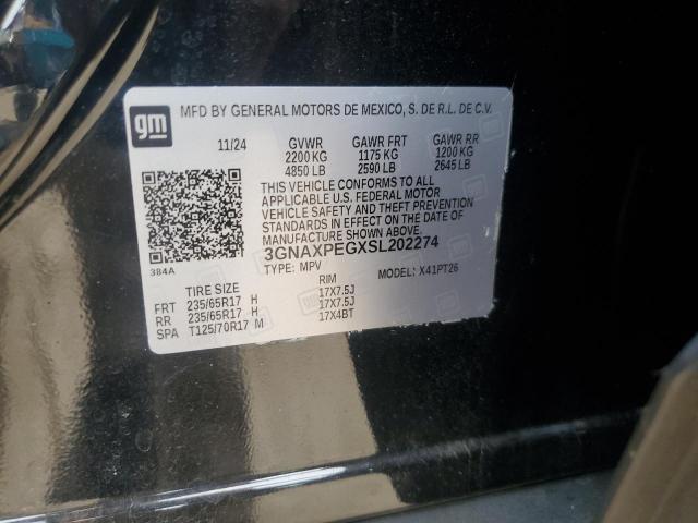 3GNAXPEGXSL202274 - 2025 CHEVROLET EQUINOX LT Qara foto 13