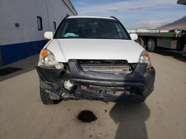 JHLRD78823C035546 - 2003 HONDA CR-V EX WHITE photo 5