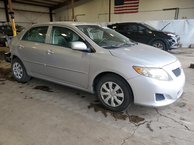 2T1BU4EE5AC249586 - 2010 TOYOTA COROLLA BASE SILVER photo 4