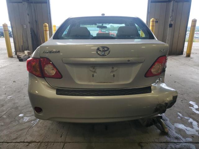 2T1BU4EE5AC249586 - 2010 TOYOTA COROLLA BASE SILVER photo 6