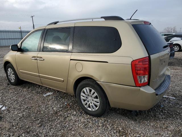 KNDMG4C78B6384350 - 2011 KIA SEDONA LX BEIGE photo 2