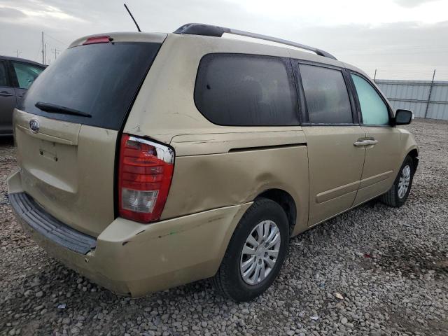 KNDMG4C78B6384350 - 2011 KIA SEDONA LX BEIGE photo 3