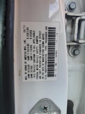 1HGCP3F83BA032768 - 2011 HONDA ACCORD EXL WHITE photo 12