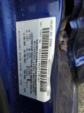 JM1BL1VP8D1755960 - 2013 MAZDA 3 I ლურჯი ფოტო 12