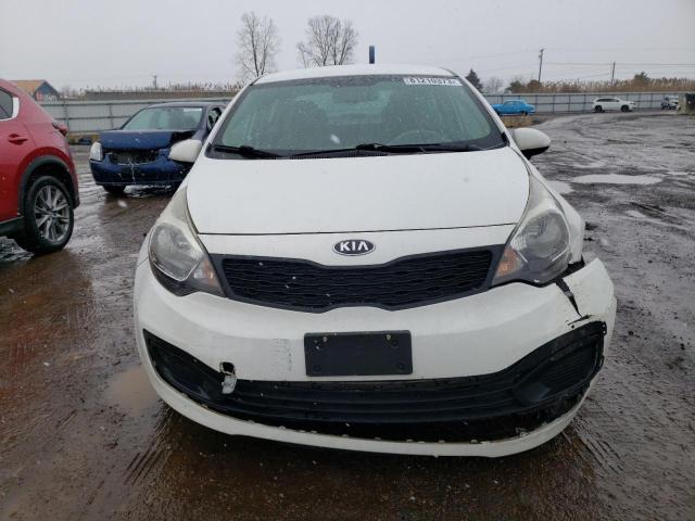 KNADM4A38E6406924 - 2014 KIA RIO LX WHITE photo 5