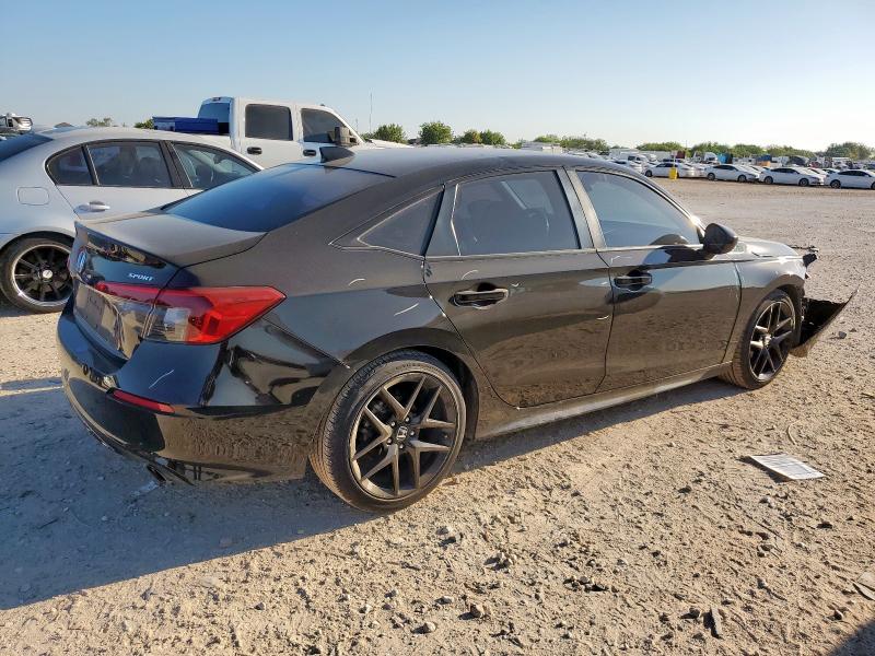 2HGFE2F58NH560377 - 2022 HONDA CIVIC SPORT BLACK photo 3