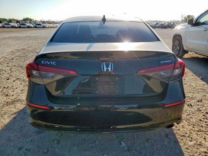 2HGFE2F58NH560377 - 2022 HONDA CIVIC SPORT BLACK photo 6